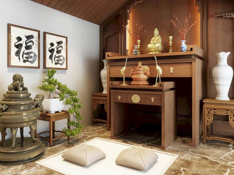 Bàn Thờ Gỗ Đẹp Mã GD01